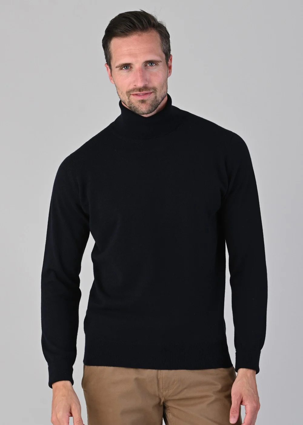 Oxton 1 Ply Cashmere Roll Neck - Image 3