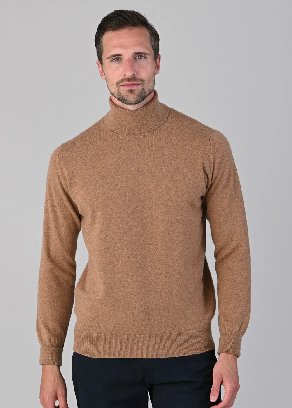 Oxton 1 Ply Cashmere Roll Neck - Image 4