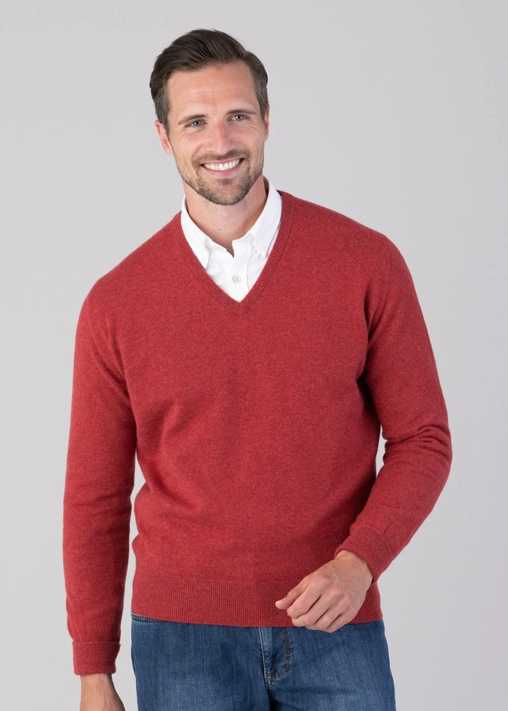 Oxton 1 Ply Cashmere V-Neck