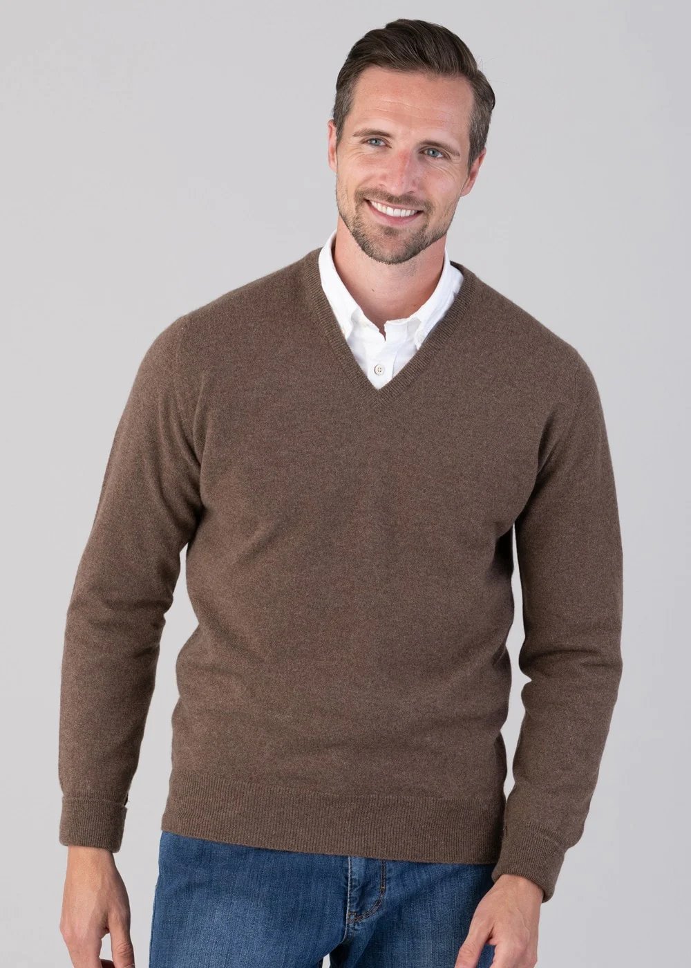 Oxton 1 Ply Cashmere V-Neck - Image 4