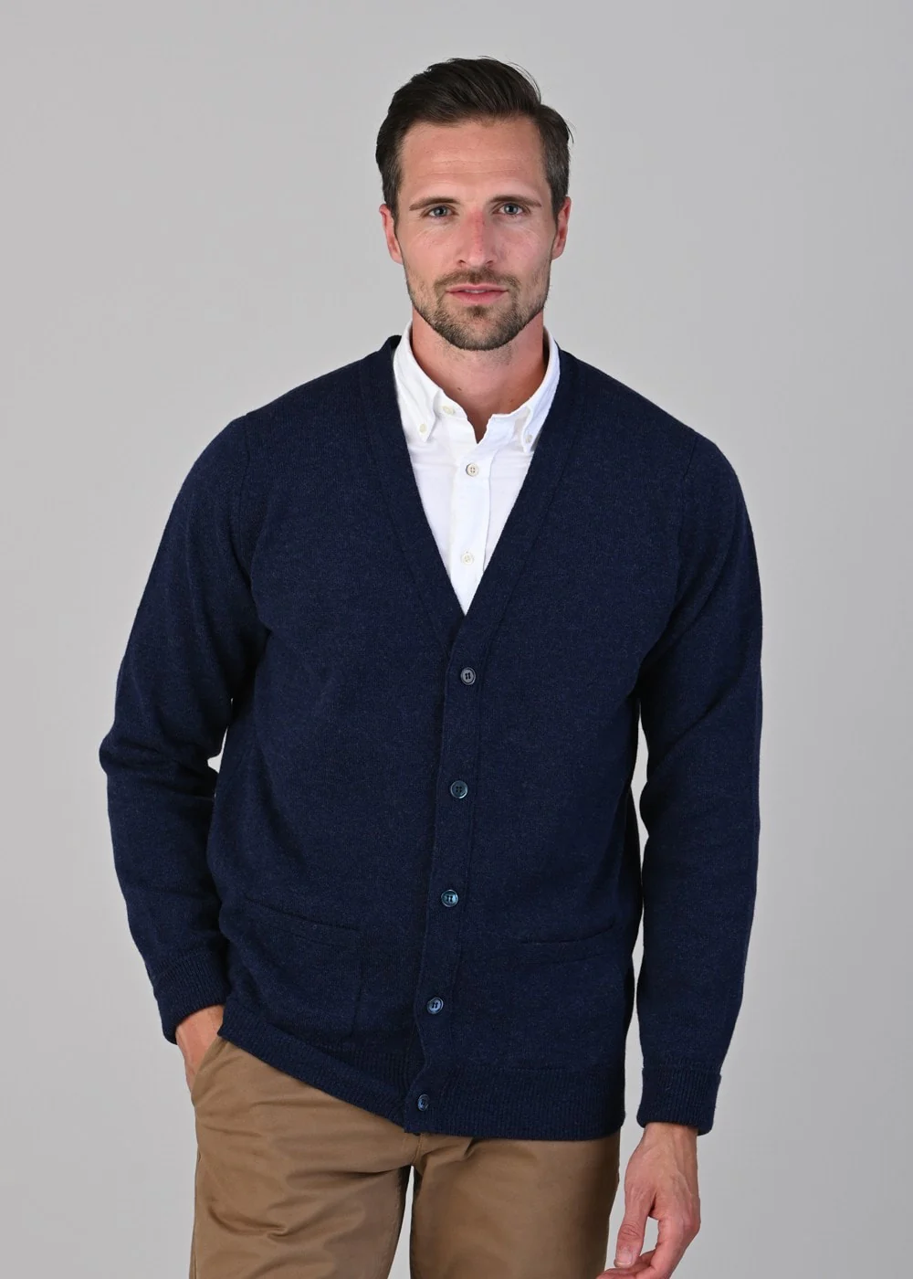 Rob 2 Ply Lambswool Cardigan
