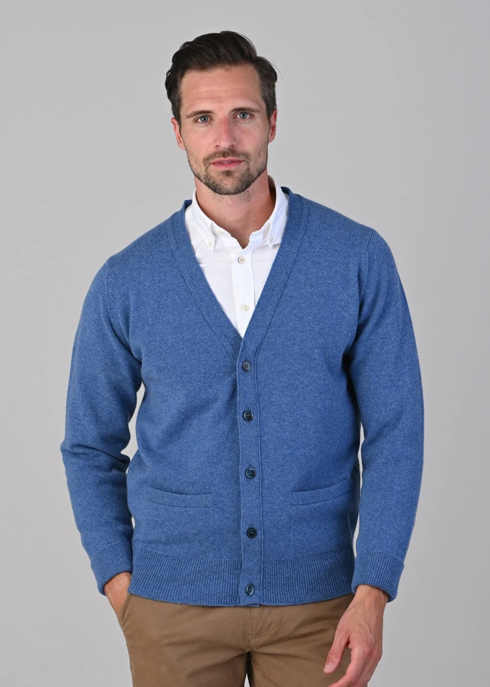 Rob 2 Ply Lambswool Cardigan - Image 3