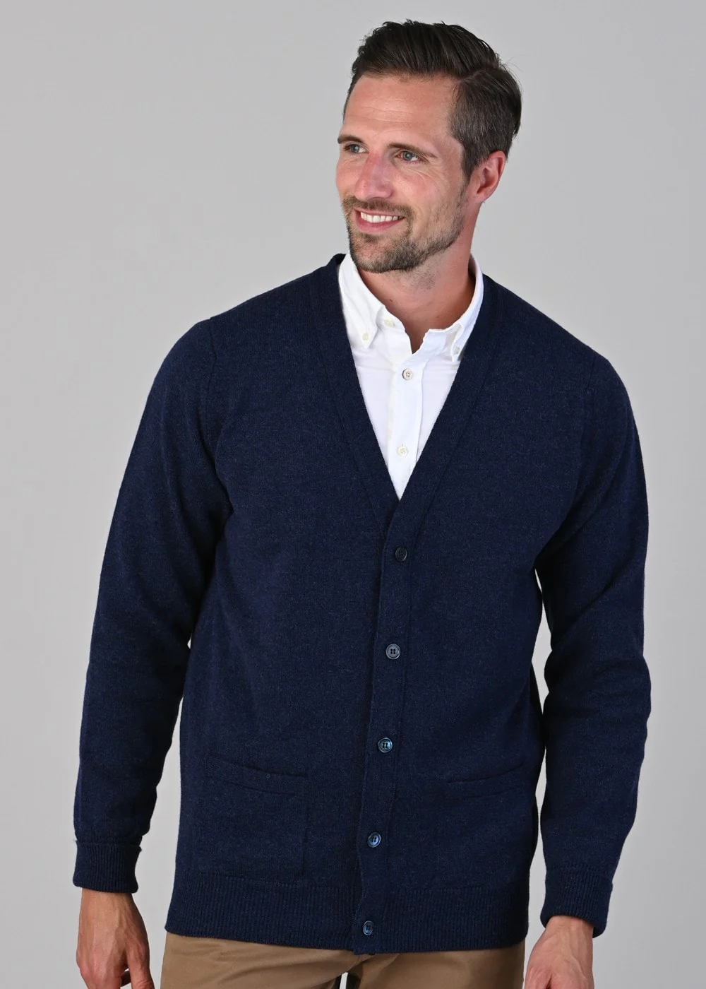 Rob 2 Ply Lambswool Cardigan - Image 4