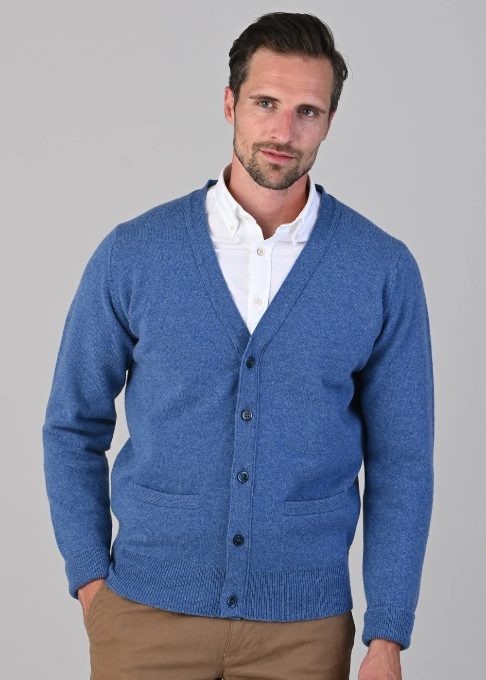 Rob 2 Ply Lambswool Cardigan - Image 2