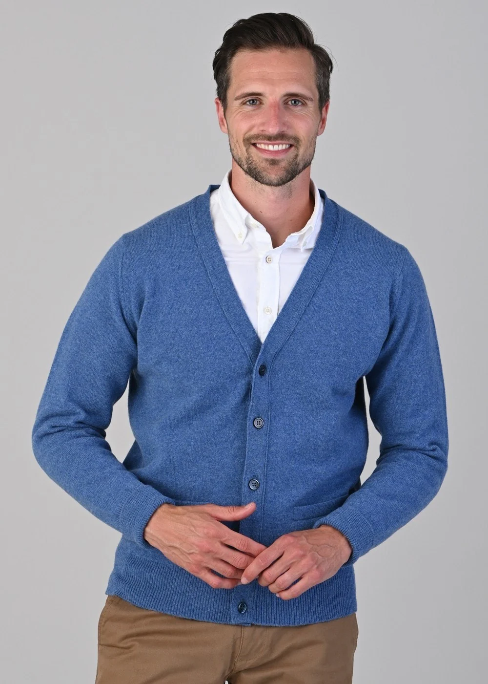 Rob 2 Ply Lambswool Cardigan - Image 3