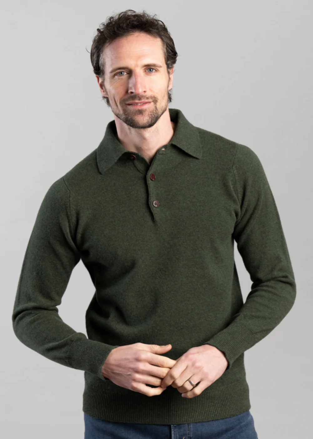 Rob 2 Ply Lambswool Sportshirt - Image 3