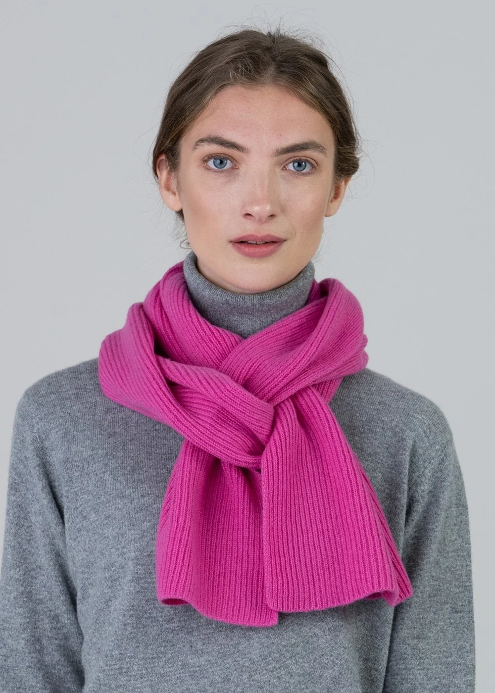 Cashmere Ribbed Scarf - Image 2