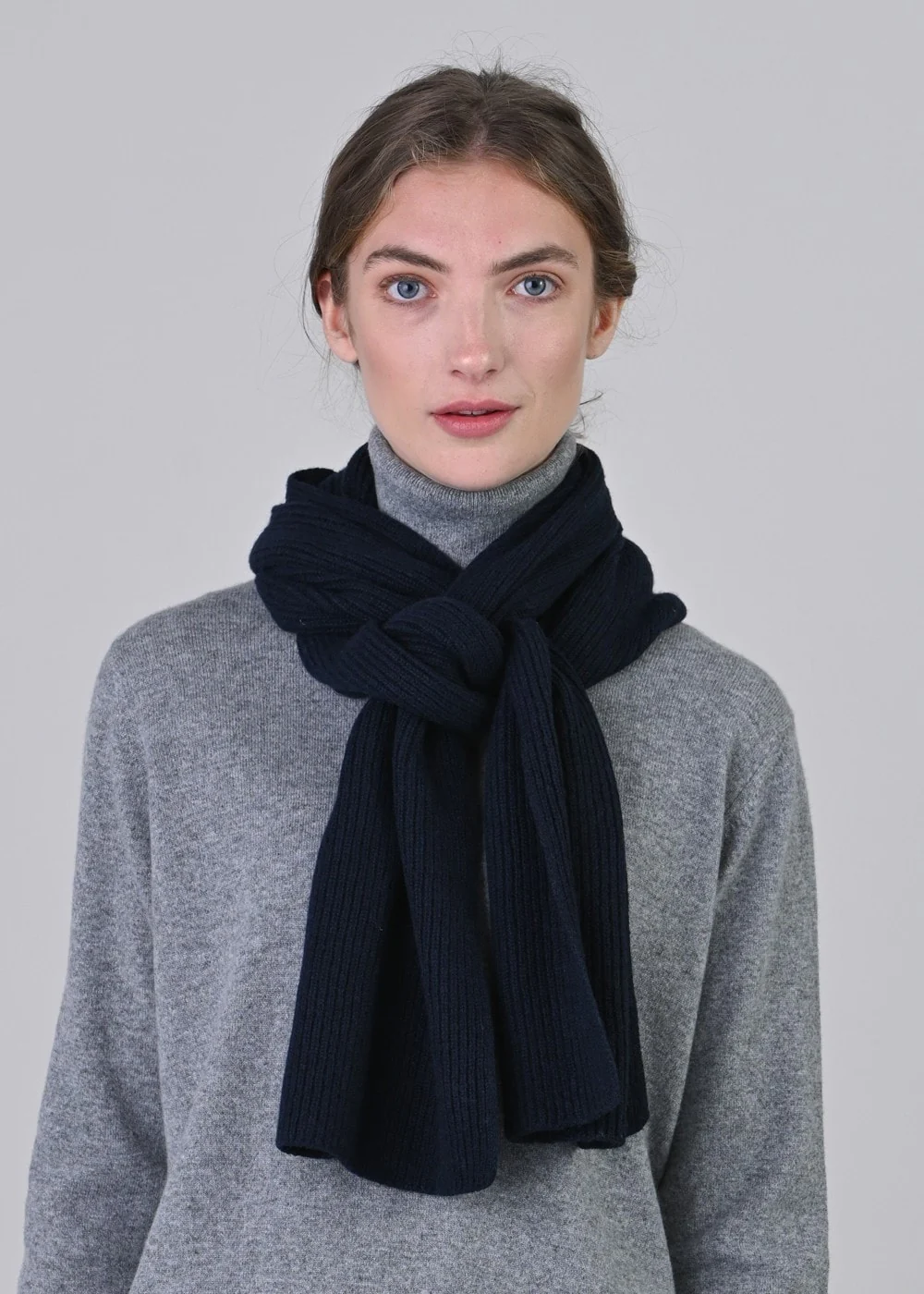 Cashmere Ribbed Scarf - Image 2
